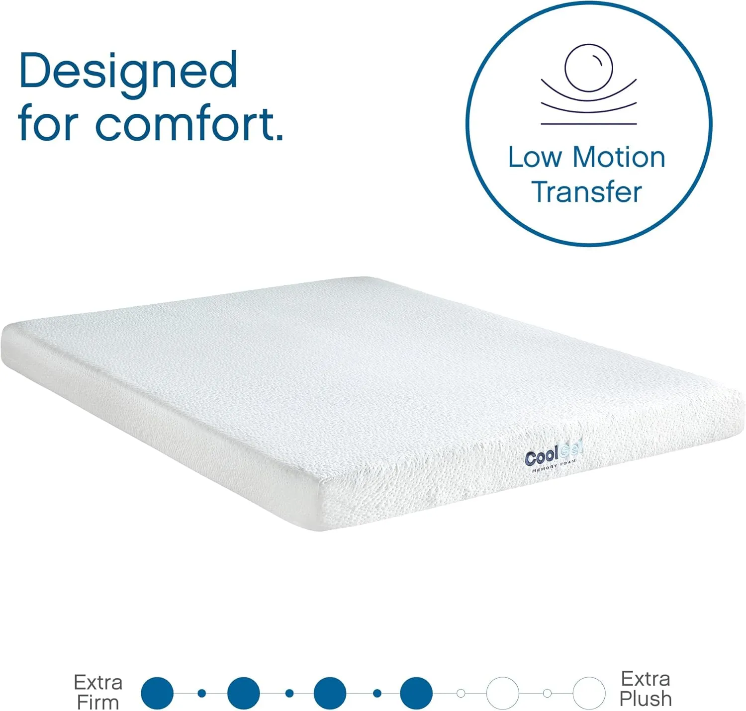 Cool Gel 6 Inch Twin Size Mattresses Memory Foam Medium Firm, Twin Memory Foam Mattress Cooling, Made in the USA, 6" Depth with Pressure Relief, CertiPUR-US Certified No Fiberglass, CoolGel Bed