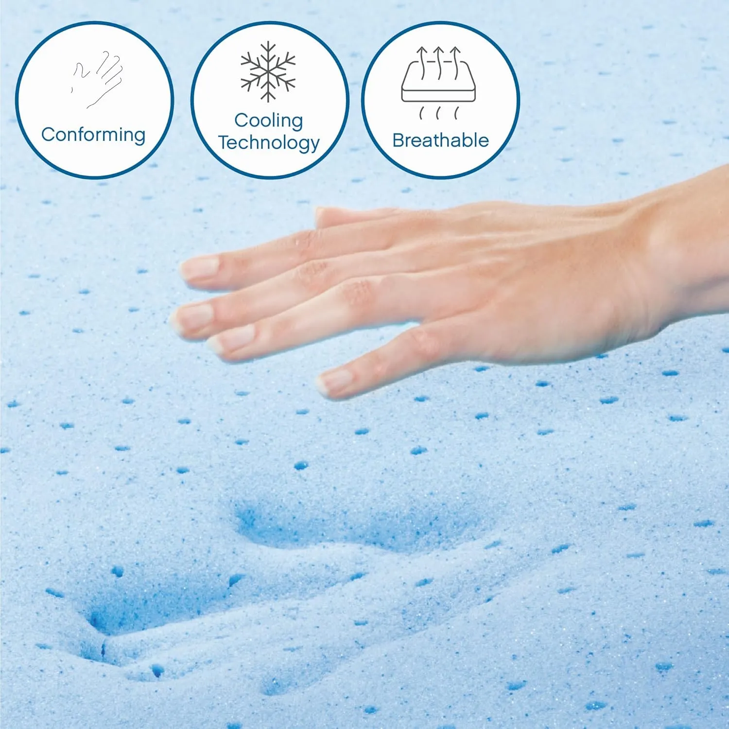 Cool Gel 6 Inch Twin Size Mattresses Memory Foam Medium Firm, Twin Memory Foam Mattress Cooling, Made in the USA, 6" Depth with Pressure Relief, CertiPUR-US Certified No Fiberglass, CoolGel Bed