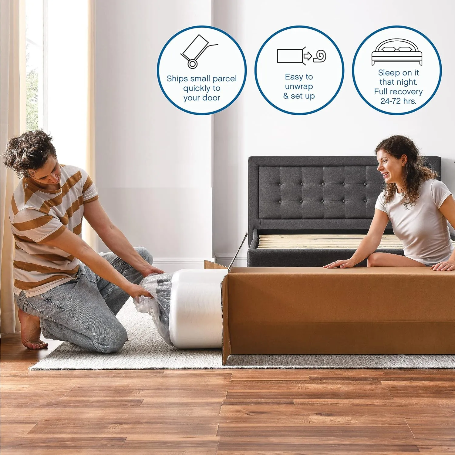 Cool Gel Chill 14 Inch Medium Firm Memory Foam Mattress Queen Size, with 2 Bonus CoolGel Memory Foam Bed Pillows, 14" with Pressure Relief, CertiPUR-US Certified, Cooling Queen Mattress in a Box