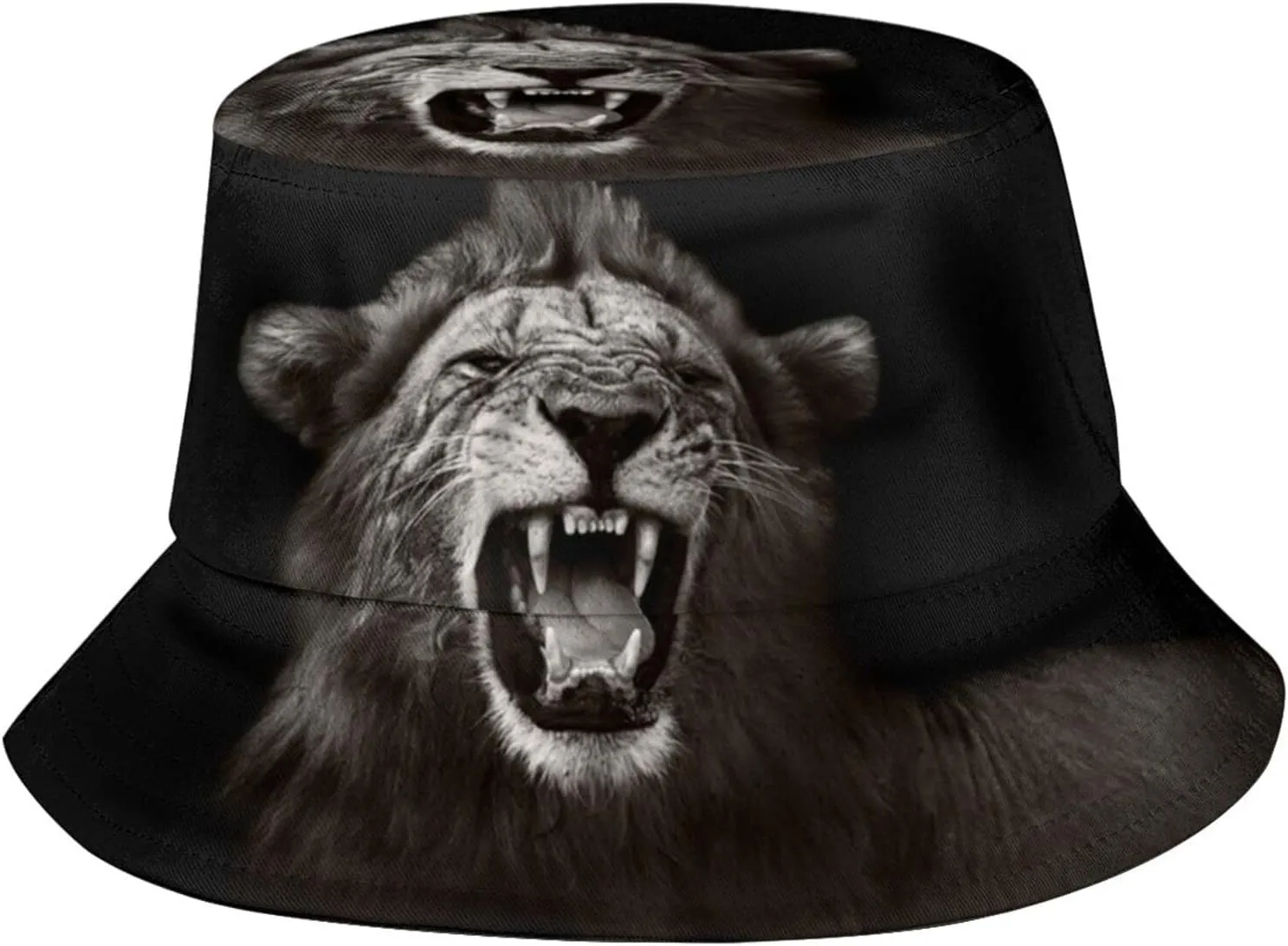 Cool Lion Bucket Hat Animal Bucket Hat Boys Hat Fisherman Hat Sun Hat for Women Men