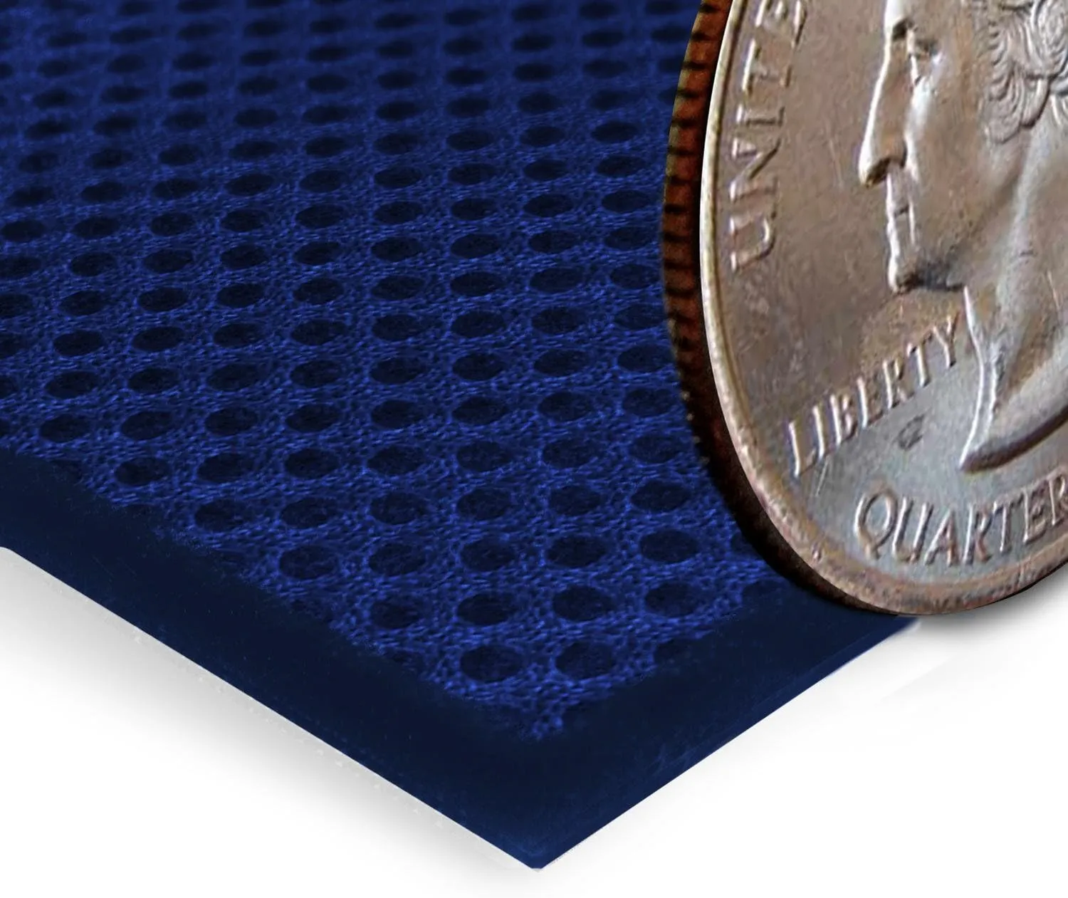 Coverking Custom Fit Front 50/50 Bucket Seat Cover for Select Jeep Patriot Models - Spacermesh 2-Tone (Blue with Black Sides)