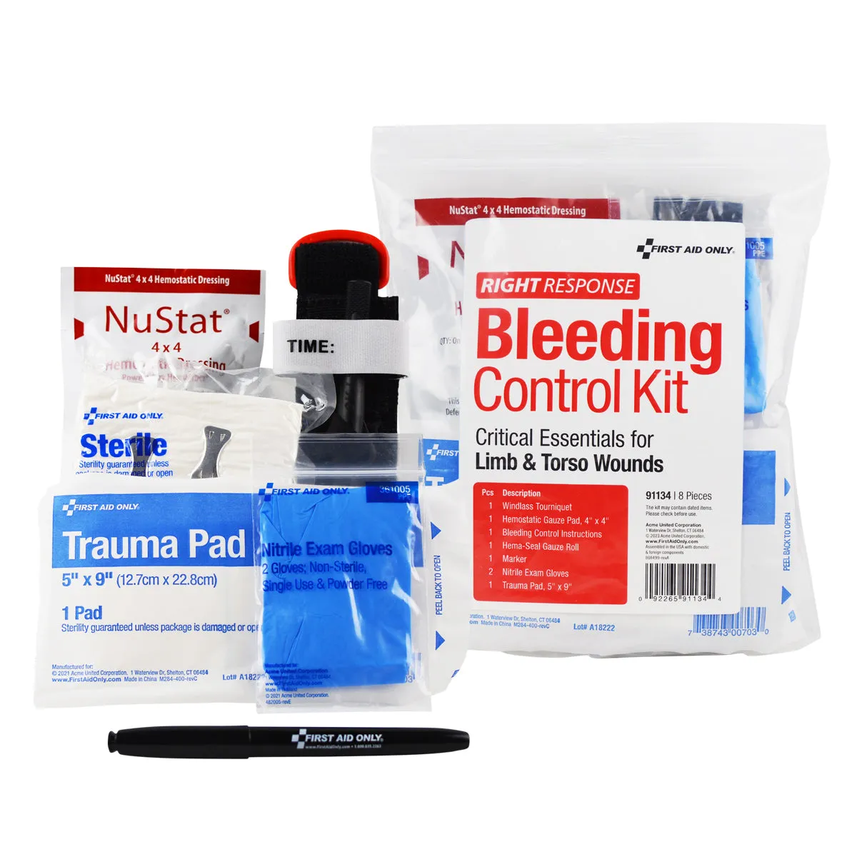 Critical Essentials Bleeding Control Kit for Limb & Torso Wounds