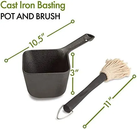 Cuisinart CBP-300 Cast Iron Basting Pot and Brush