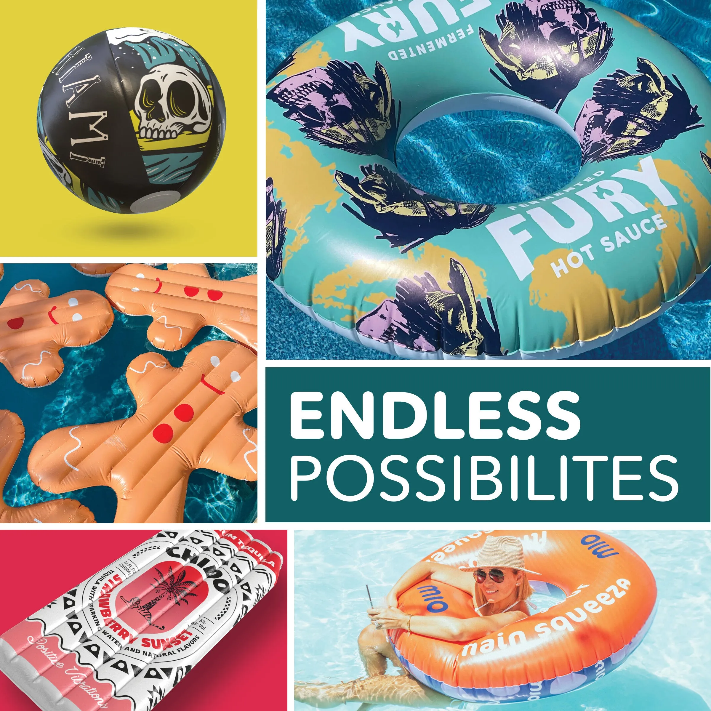 Custom Promotional Mattress Float | Free Designs | Custom Inflatables