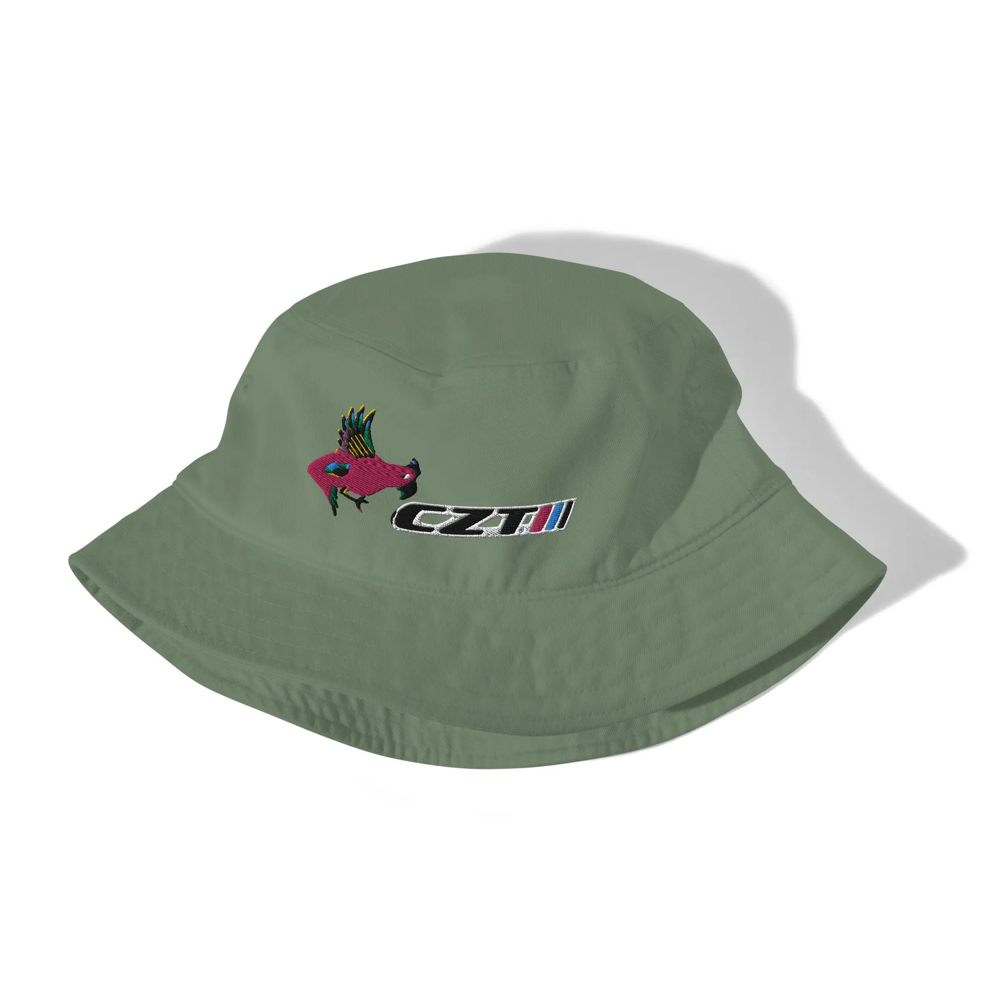 CZT Perching Parrot Embroidered Collapsible Crusher (Organic)