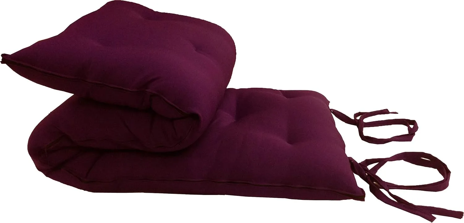 D&D Futon Furniture Traditional Japanese Floor Futon Mattresses, Foldable Cushion Mats, Yoga, Meditaion Single Size 3" Thick X 27" Wide X 80" Long (Burgundy)