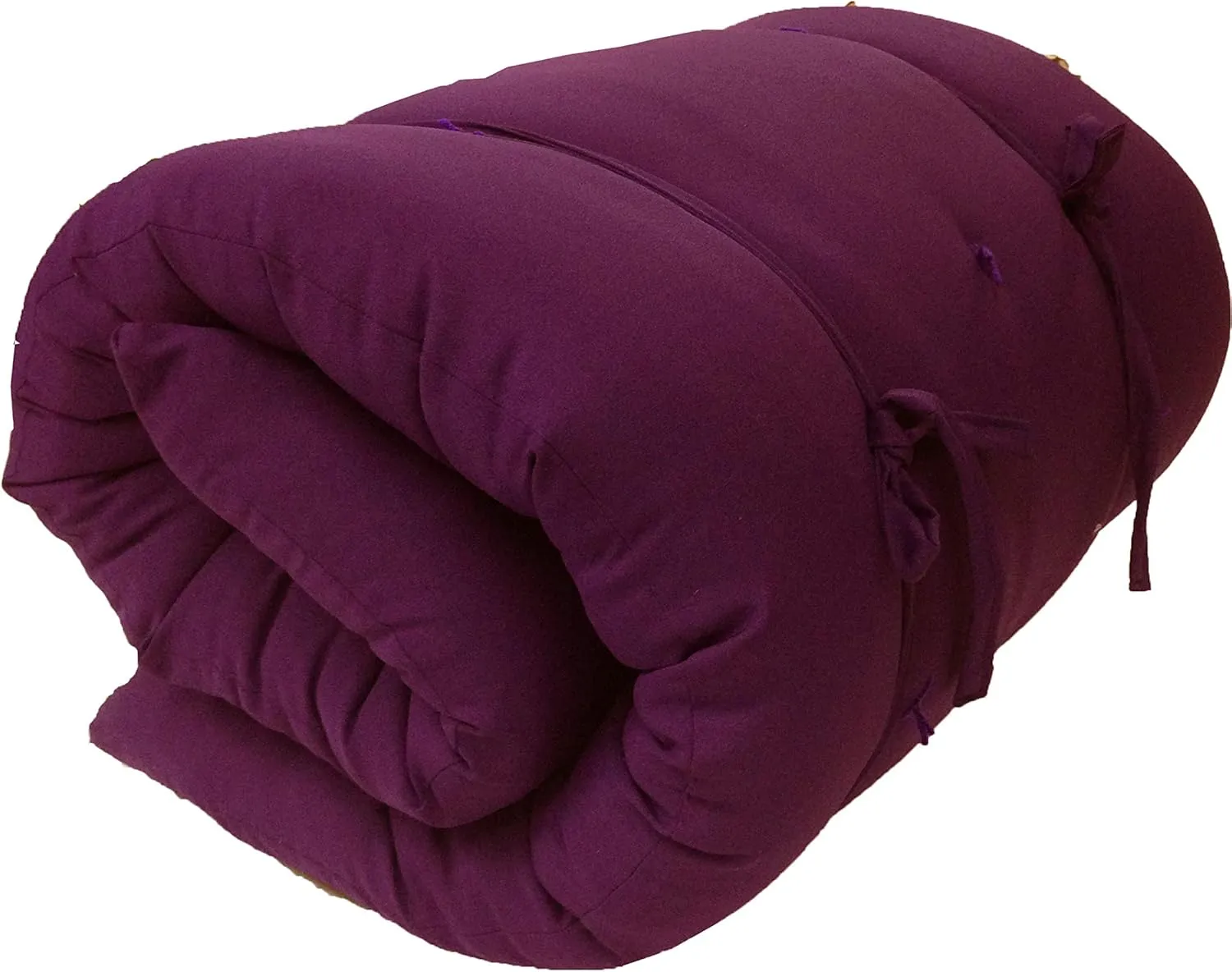 D&D Futon Furniture Traditional Japanese Floor Futon Mattresses, Foldable Cushion Mats, Yoga, Meditaion Single Size 3" Thick X 27" Wide X 80" Long (Burgundy)
