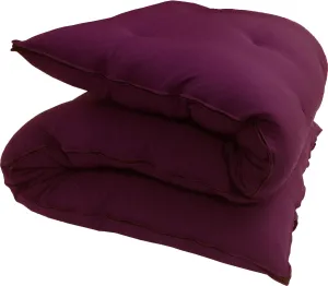 D&D Futon Furniture Traditional Japanese Floor Futon Mattresses, Foldable Cushion Mats, Yoga, Meditaion Single Size 3" Thick X 27" Wide X 80" Long (Burgundy)