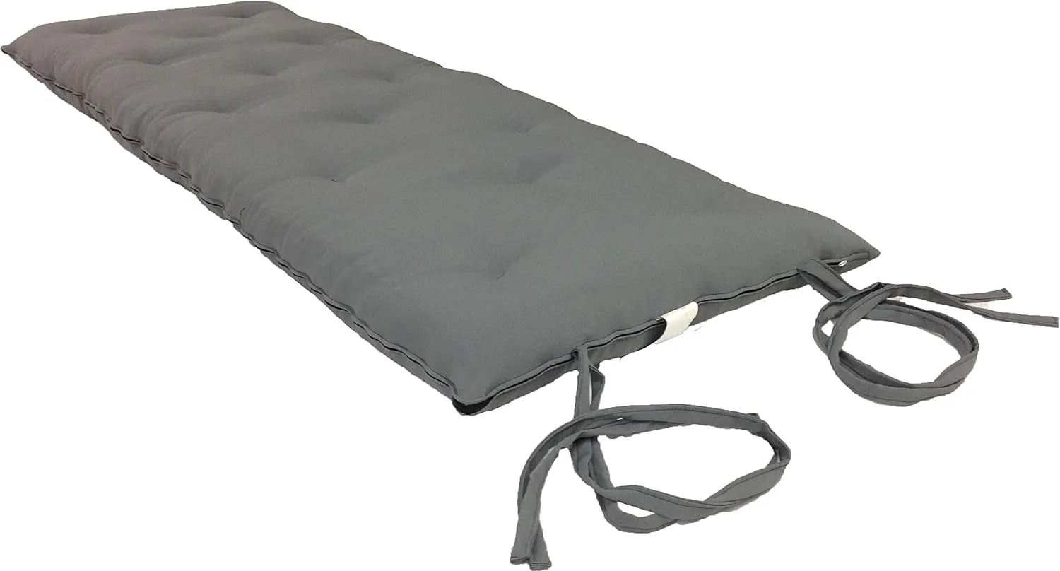 D&D Futon Furniture Traditional Japanese Floor Futon Mattresses, Foldable Cushion Mats, Yoga, Meditaion Single Size 3" Thick X 27" Wide X 80" Long (Gray)