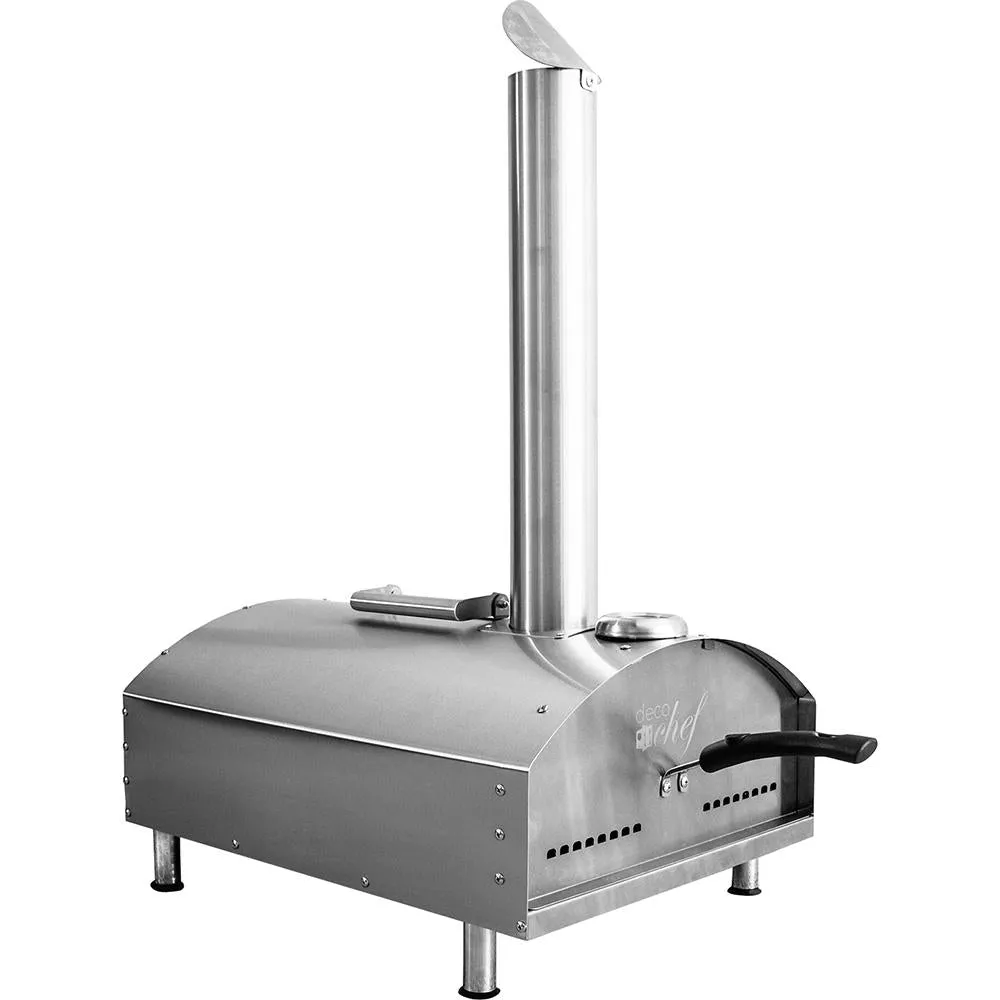 Deco Chef Portable Outdoor Pizza Oven 2-in-1 Pizza and Grill Oven Functionality - Open Box