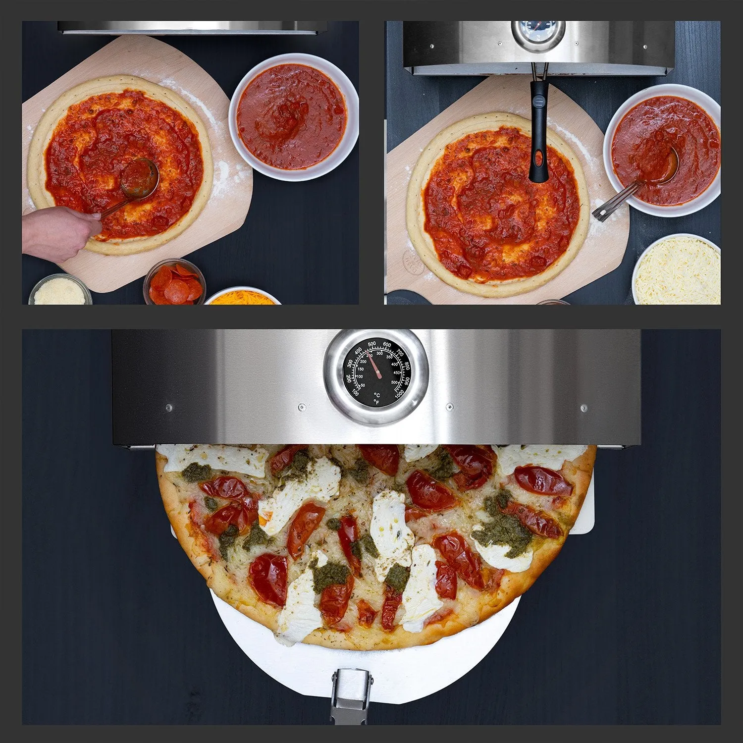 Deco Chef Portable Outdoor Pizza Oven with 2-in-1 Pellet Pizza & Grill Oven Functionality