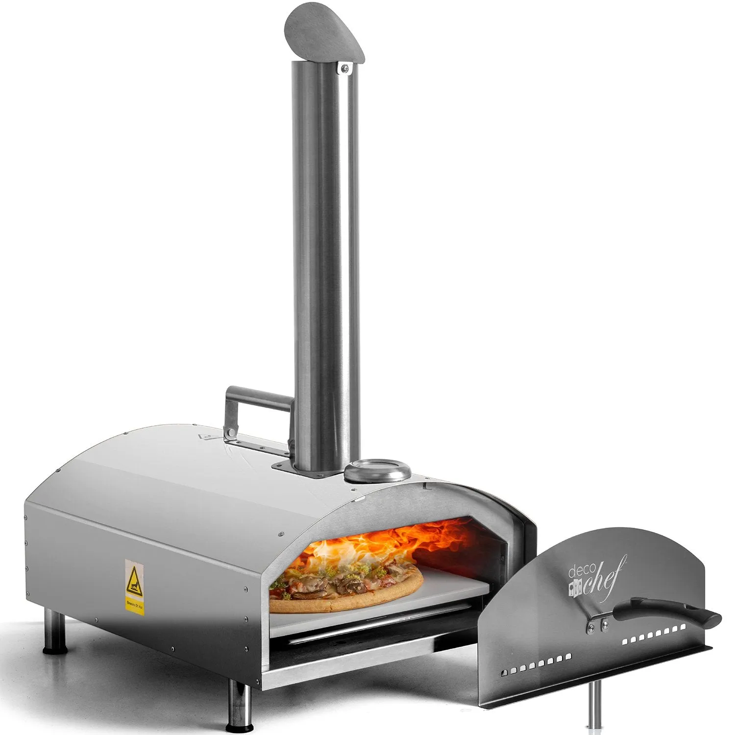 Deco Chef Portable Outdoor Pizza Oven with 2-in-1 Pellet Pizza & Grill Oven Functionality