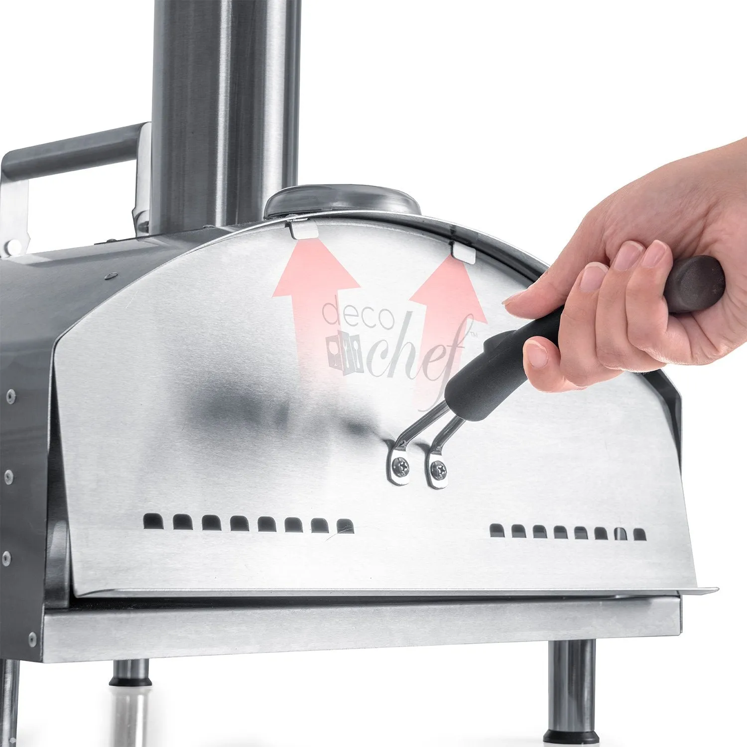 Deco Chef Portable Outdoor Pizza Oven with 2-in-1 Pellet Pizza & Grill Oven Functionality