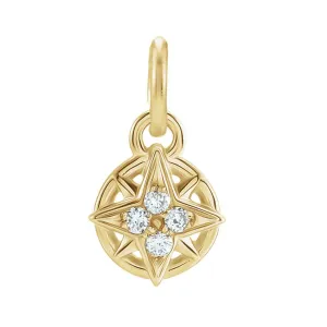 Diamond Compass Charm