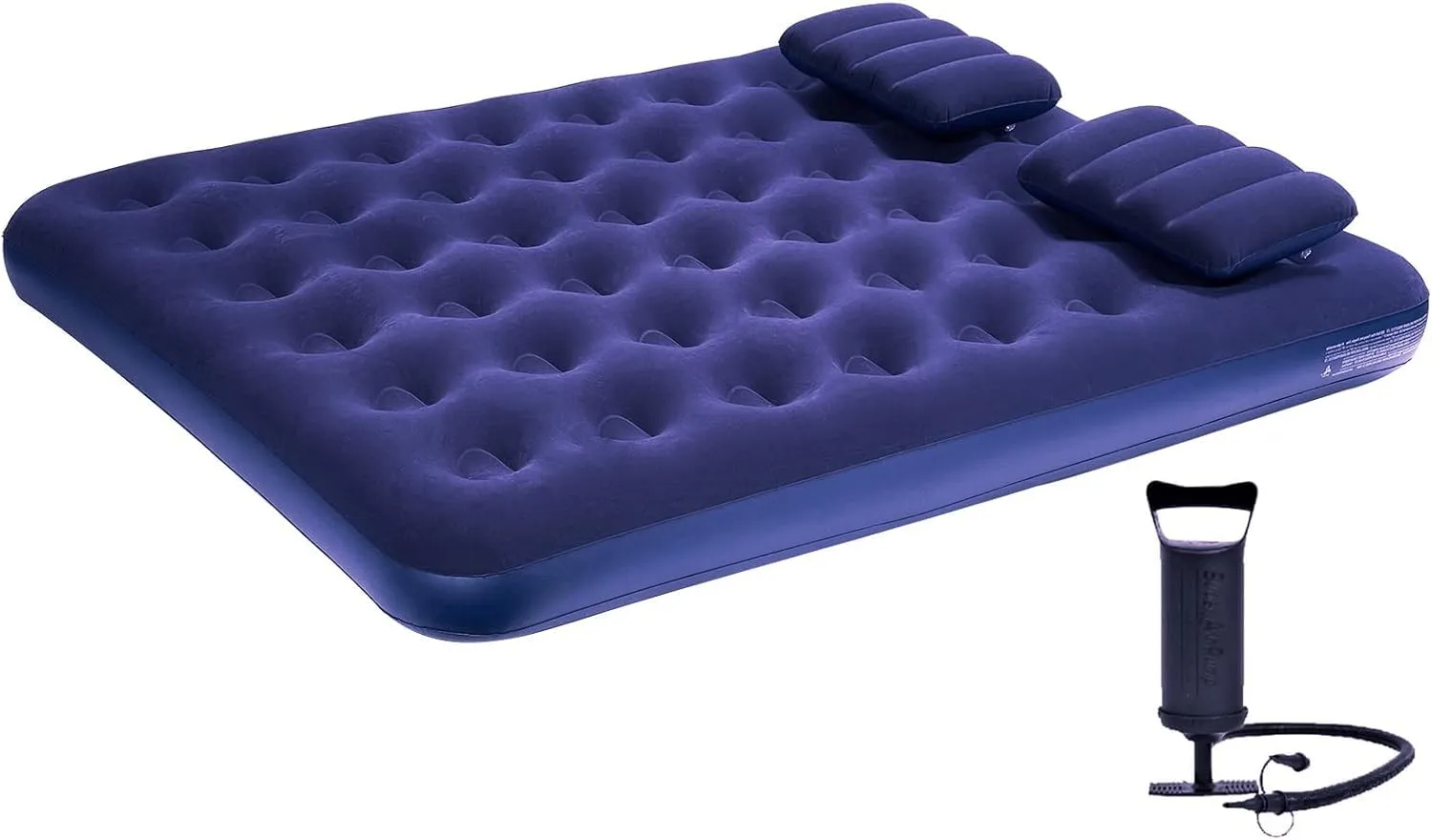 DIMAR GARDEN Queen Size Camping Air Mattress Inflatable Bed with Pillow,Include Hand Pump