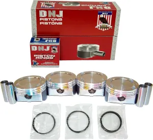 DNJ PRK167 Piston and Ring Kit For 2006-2019 Chrysler Dodge Hyundai Jeep Kia 200 Avenger Caliber Compass Journey Optima Patriot Rondo Sebring Sonata 2.4L L4 DOHC 16V Naturally Aspirated