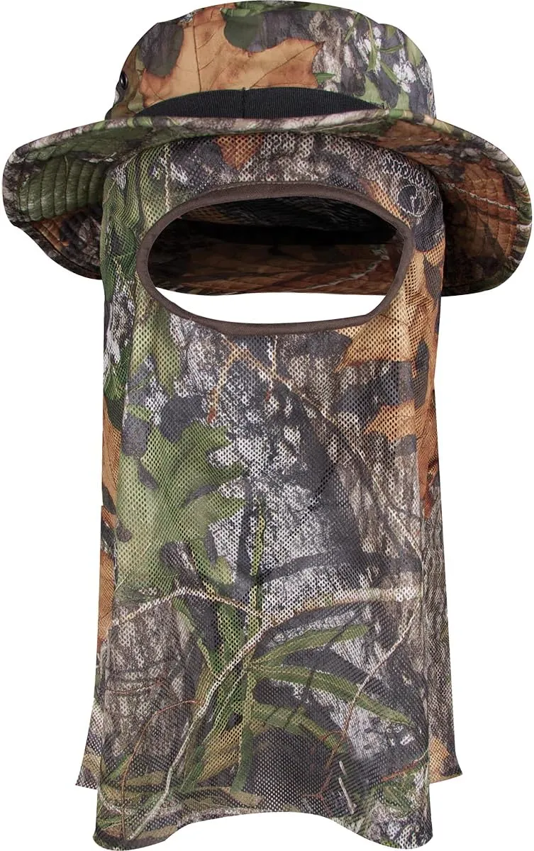 Drake Waterfowl Unisex Ol' Tom OT3310 Big Bob Boonie Hunting & Fishing Waterproof Breathable Bucket Hat with Mesh Face Mask