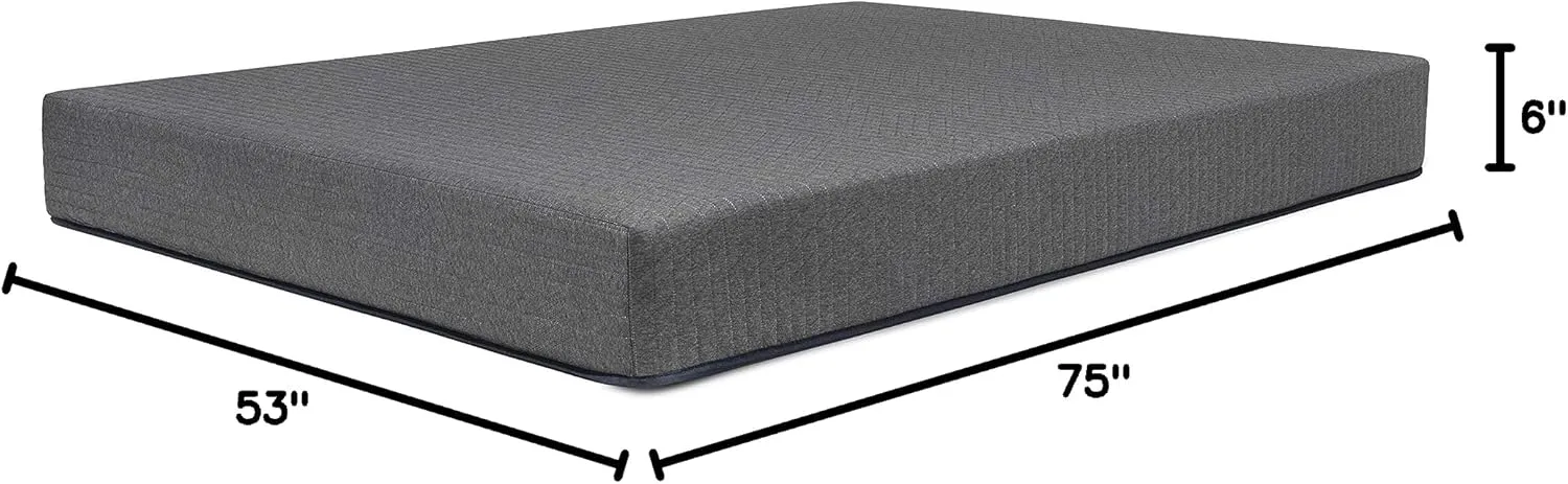 DREAMFOAM Bedding Chill 6" Gel Memory Foam Mattress, Full