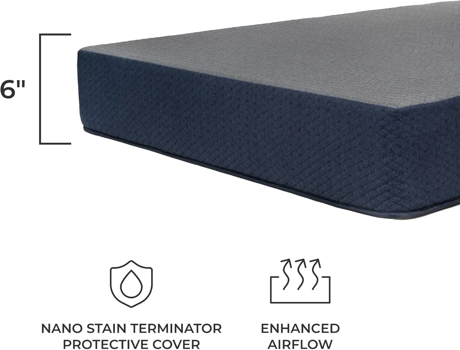 DREAMFOAM Bedding Chill 6" Gel Memory Foam Mattress, Full