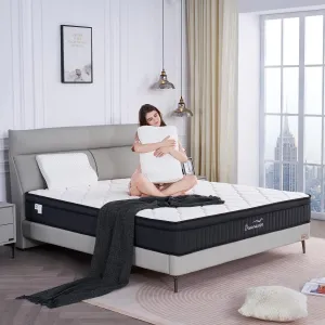 Dreamscape Full Size Mattress, 12 Inch Full Mattress in a Box, Memory Foam Hybrid Matress with Individual Pocket Spring for Motion Isolation, Pressure Relief, Medium Firm Feel, CertiPUR-US