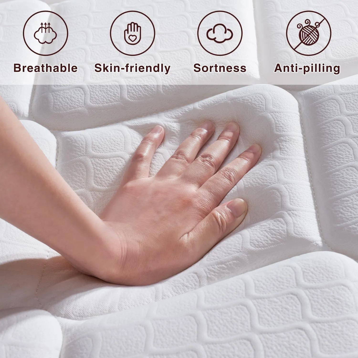 Dreamscape Full Size Mattress, 12 Inch Full Mattress in a Box, Memory Foam Hybrid Matress with Individual Pocket Spring for Motion Isolation, Pressure Relief, Medium Firm Feel, CertiPUR-US