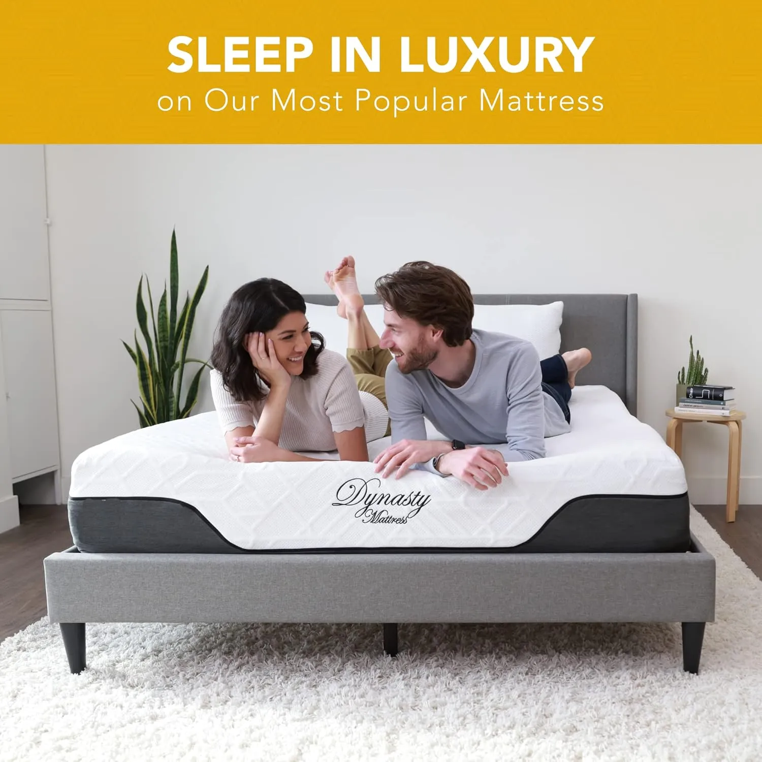 DynastyMattress 10 Inch CoolBreeze Gel Memory Foam Mattress Bed King/Extra Firm