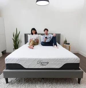 DynastyMattress 10 Inch CoolBreeze Gel Memory Foam Mattress Bed King/Extra Firm