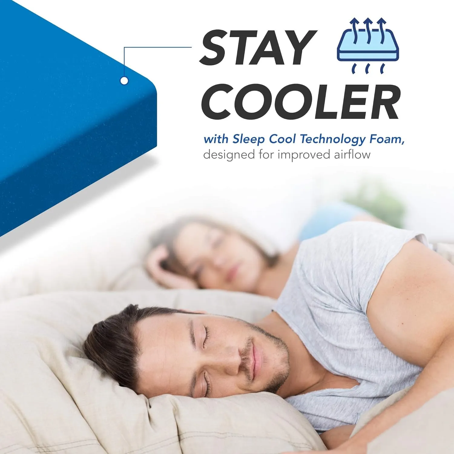 DynastyMattress 10 Inch CoolBreeze Gel Memory Foam Mattress Bed King/Extra Firm
