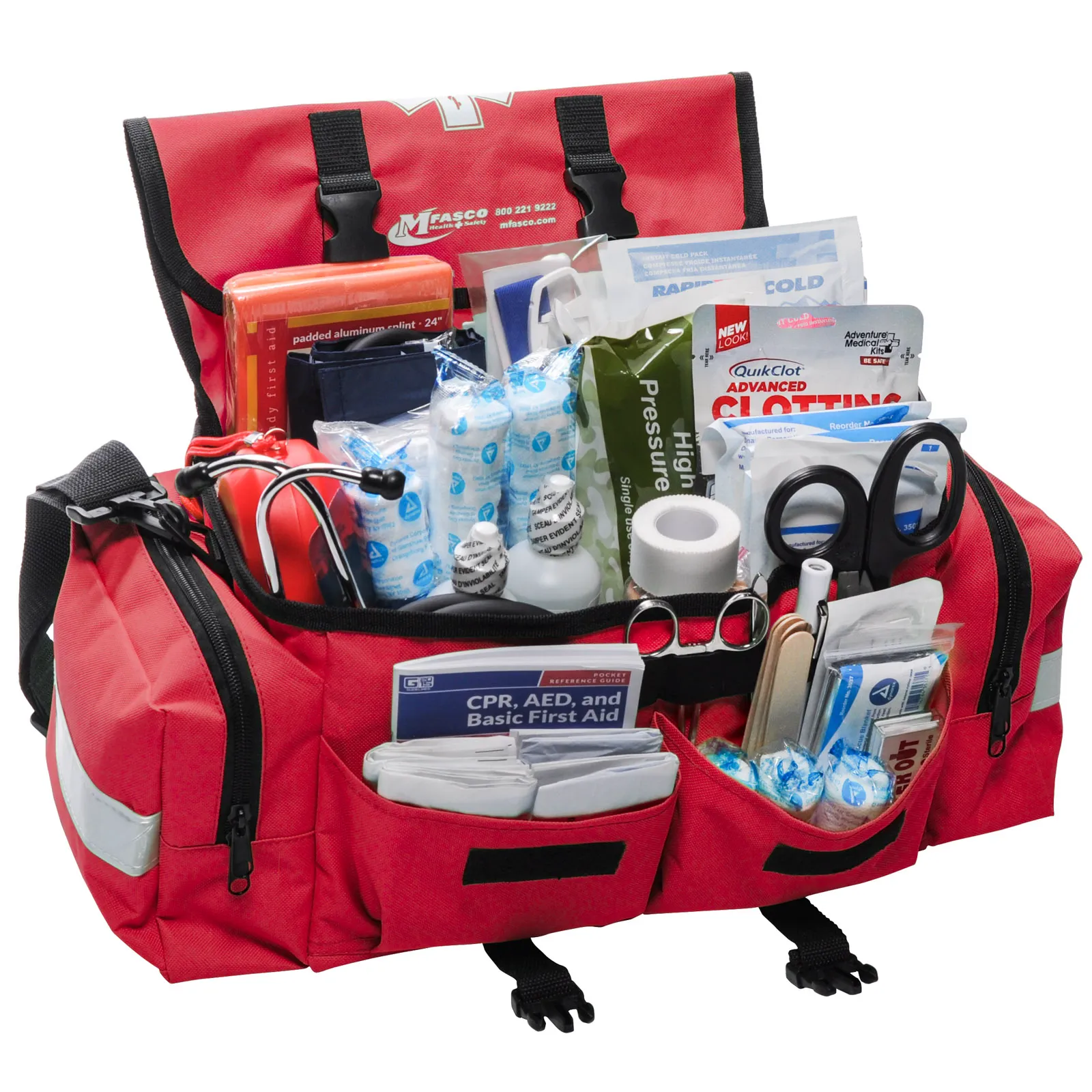 Emergency Medical Kit Red Bag 160 Piece