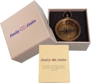 Engraved Anniversary Compass Gifts for Him, Men, Husband, Boyfriend | Personalized Compass Gift with Optional Laser Engraved Wood Box