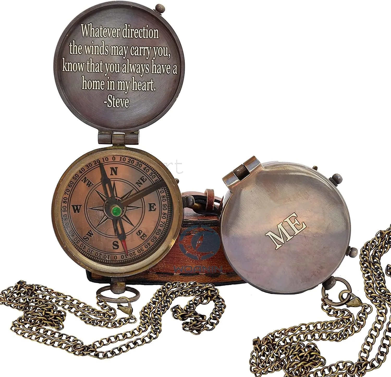 Engraved Compass, Gift for Husband,Anniversary,Wedding Gift for Him, Long Distance Boyfriend Gift, Fiance Gift I Miss You Long Distance Relationship Gift Boyfriend Gift