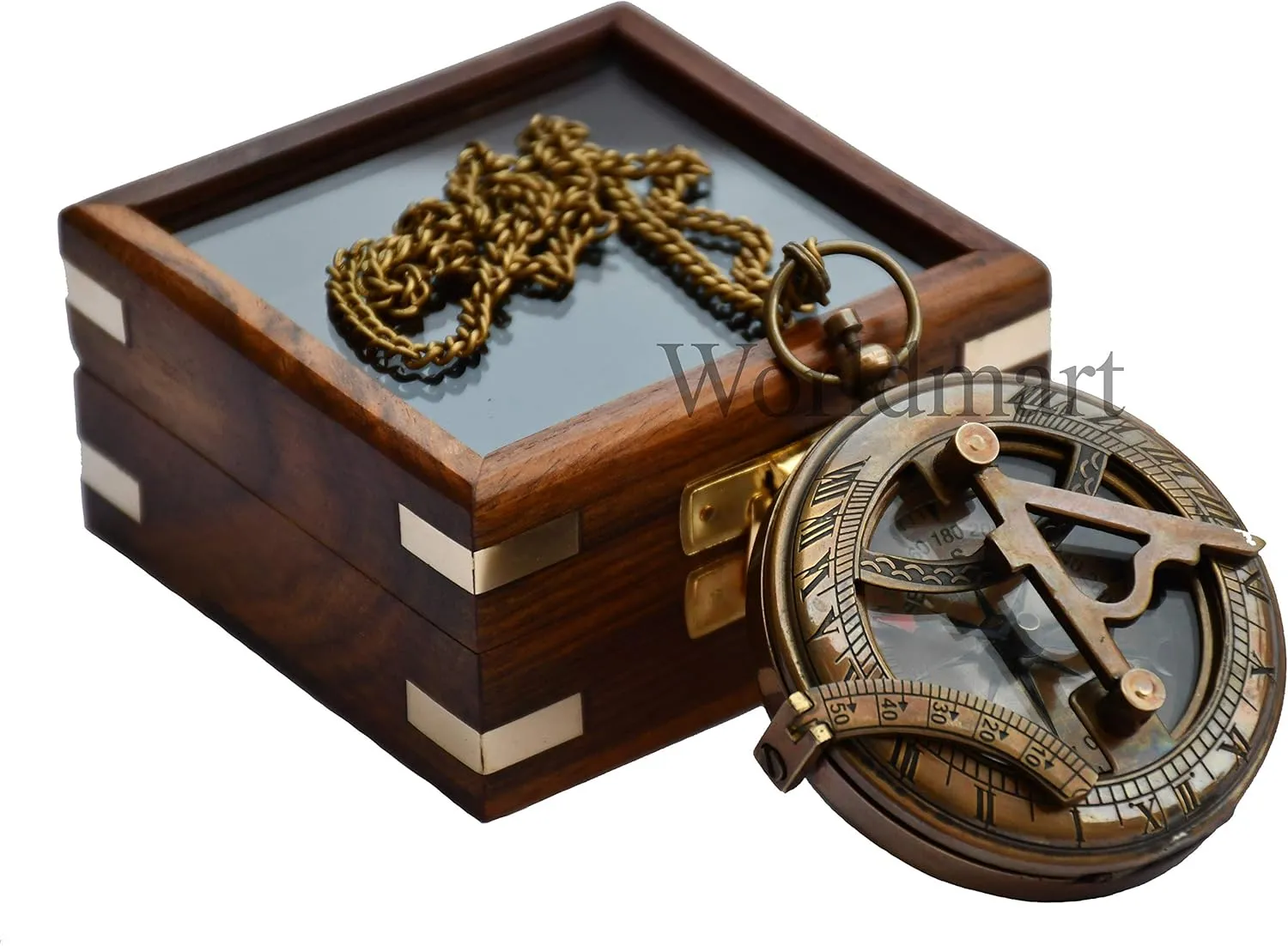 Engraved Nautical Compass - Personalized Compass for Men, Groomsmen, Hiking, Corporate, Wedding Gifts