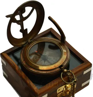 Engraved Nautical Compass - Personalized Compass for Men, Groomsmen, Hiking, Corporate, Wedding Gifts