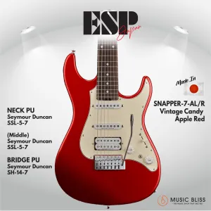 ESP Original SNAPPER-7-AL/R - Vintage Candy Apple Red [MIJ - Made in Japan]