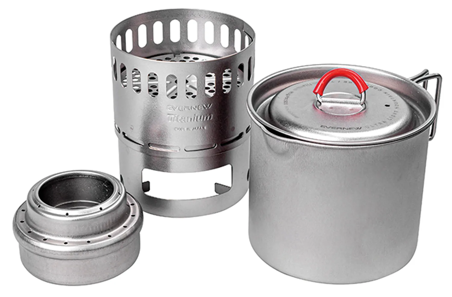 EVERNEW TITANIUM MUG POT 500 STOVE SET