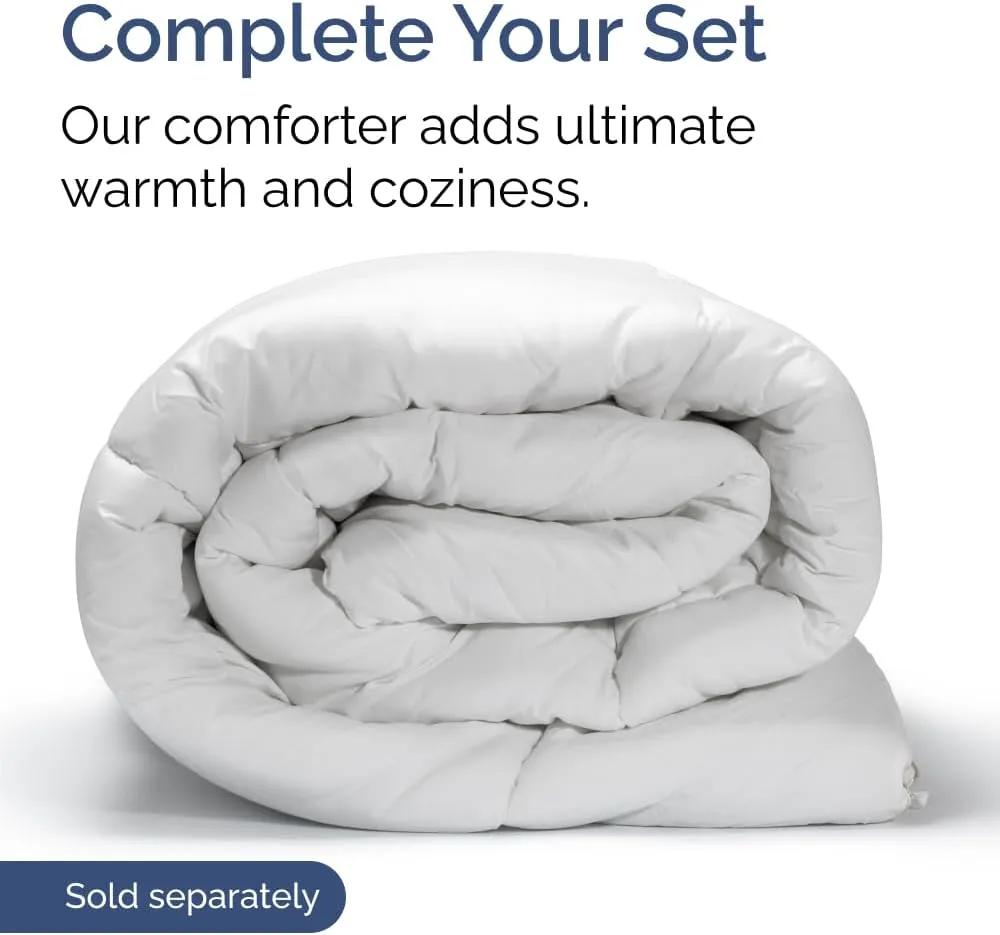 Extra Deep Twin Sheet Set - 4 Piece Breathable & Cooling Sheets - Hotel Luxury Bedding Set with 18-24 Inch Extra Deep Pockets - Easy Fit - Super Soft, Wrinkle Free and Comfy - French Grey, Twin Size