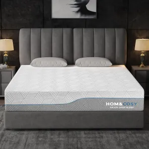Extra Firm Mattress King Size 12 Inch with Ice Silk Cover, Luxurious Cool Green Tea/Gel Memory Foam Mattress in Box, Firm/Extra Firm Bamboo Bed Mattresses for Back Pain, CertiPUR-US, in USA, 76"x80"