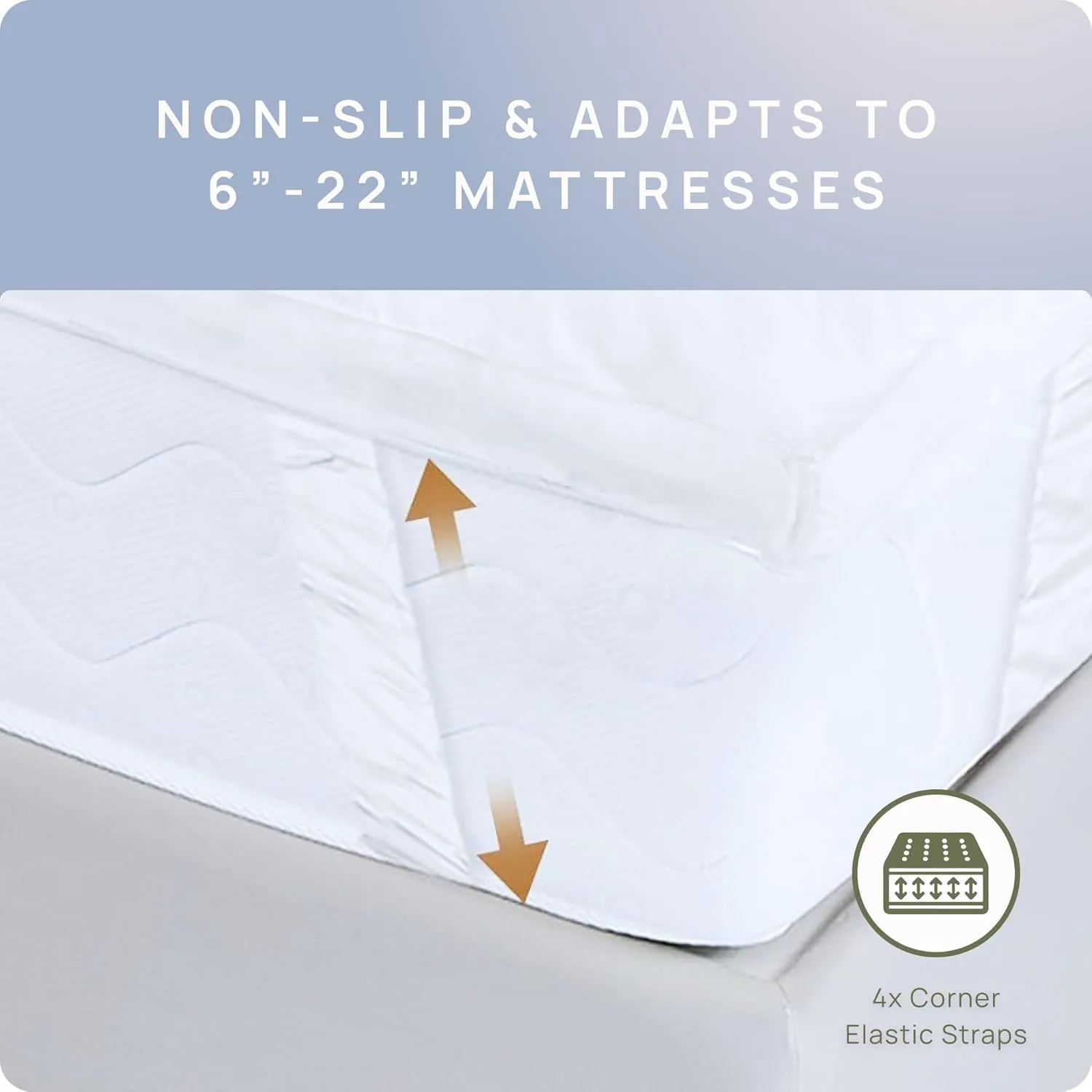 Extra Thick Pillow Top 3 Inch Mattress Topper Queen Size for Firm Mattress, Cooling Fluffy Cotton Hotel Mattress Bed Topper for Cloud Like Sleep & Back Pain, Plush Soft Pad, Fit to 6”-22” Mattress