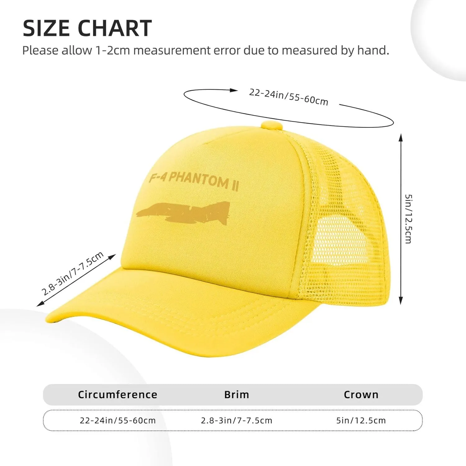 F-4 Phantom Ii Bucket Hat Mesh Back Cover Men Women Adjustable Baseball Trucker Hat