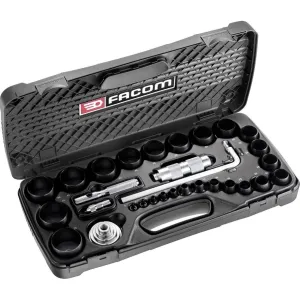 FACOM - Die Cutter Set for 26-Piece Joints - 245.J2A - Production of Circular Joints - Composition for Cutting Joints up to 50 mm - Die-Cutter and Compass - Several Dimensions