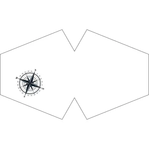 Fashion Face Mask - Nautical Compass (Adult)