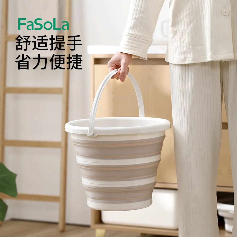 FaSoLa Collapsible Water Bucket - Milk Coffee Color