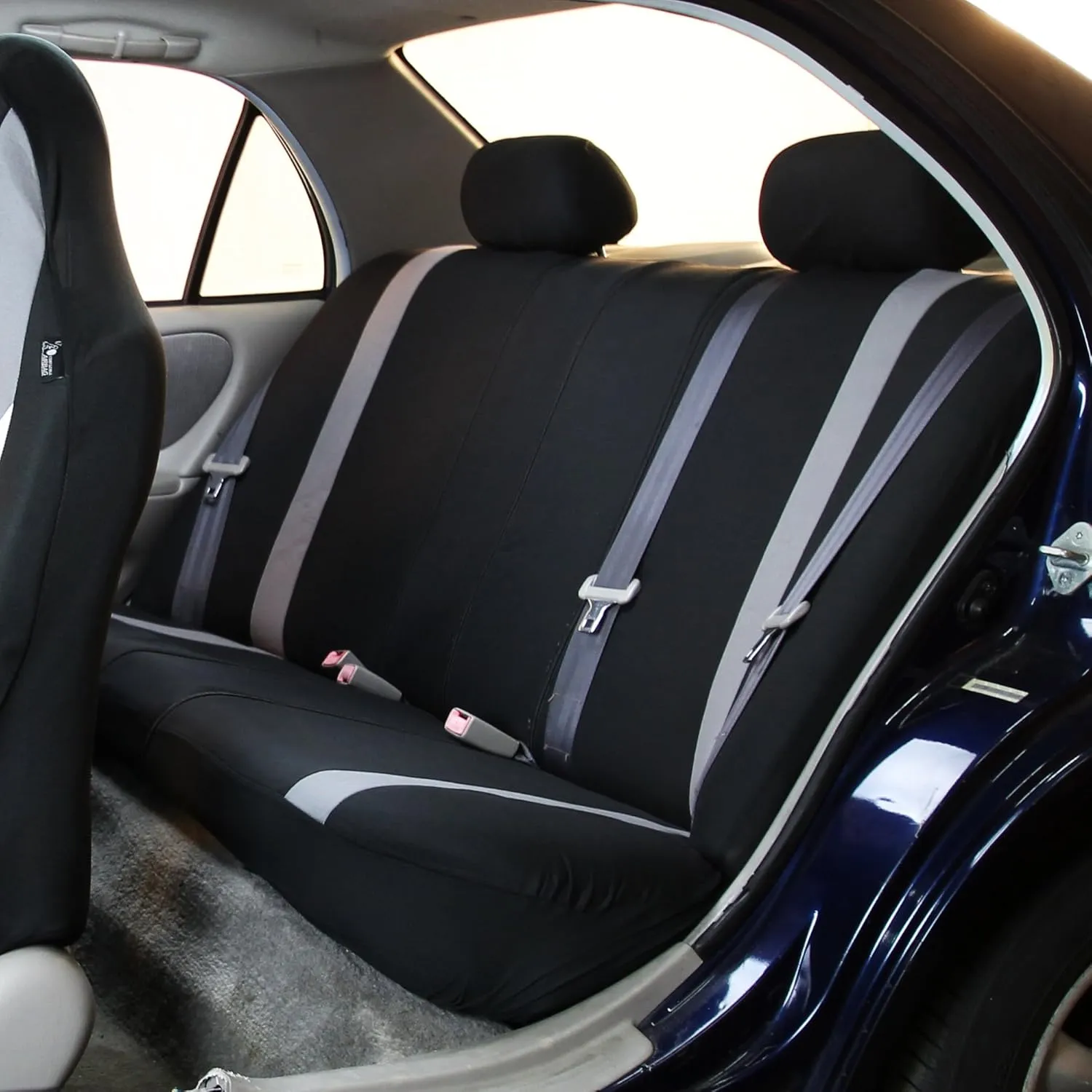 FH Group Supreme Modernistic Three Row Car Seat Covers, Airbag and Split Ready, 8 Seater - Universal Fit for Cars, Trucks, & SUVs Mint