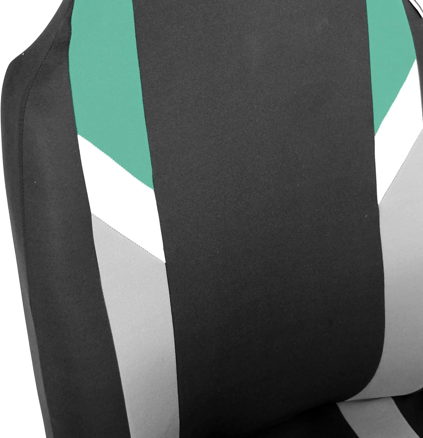 FH Group Supreme Modernistic Three Row Car Seat Covers, Airbag and Split Ready, 8 Seater - Universal Fit for Cars, Trucks, & SUVs Mint
