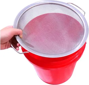 Fine Mesh Paint Strainer 60 Mesh Stainless Steel Paint Filter Emulsion Honey Funnel Filter Cover Fits 5 Gallon Paint Bucket Filter Tool Insert Strains