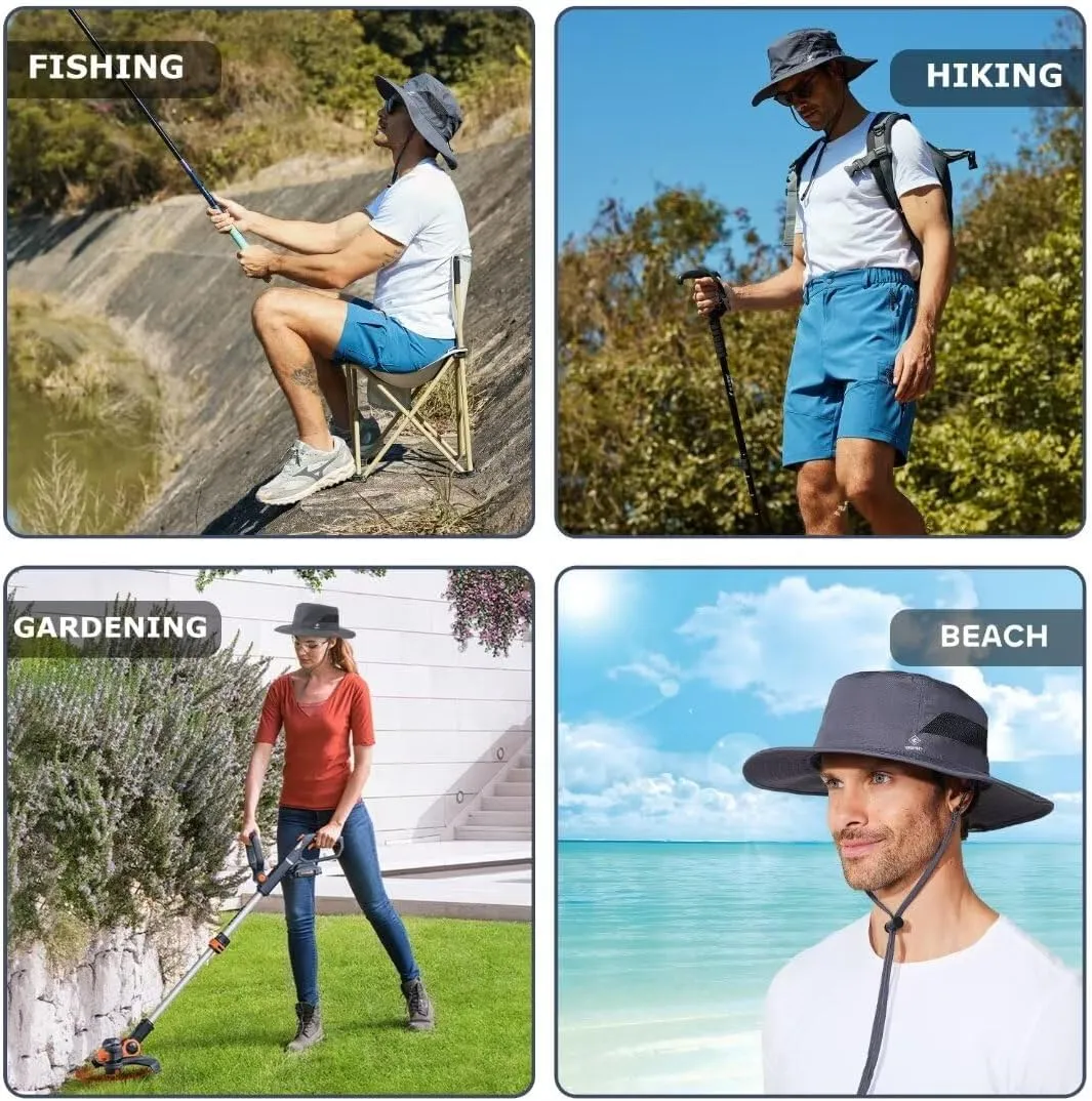 Fishing Hat for Mens Sun Hat Wide Brim Bucket Hat SPF UV Protection XL XXL Large Size Big Head Hiking Beach Safari