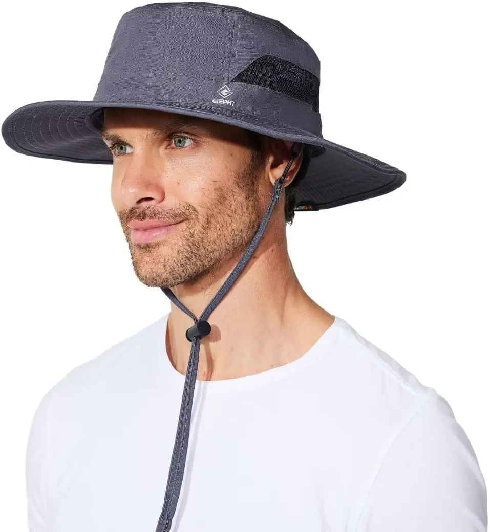 Fishing Hat for Mens Sun Hat Wide Brim Bucket Hat SPF UV Protection XL XXL Large Size Big Head Hiking Beach Safari