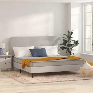 Flash Furniture Capri Comfortable Sleep 6 Inch CertiPUR-US Certified Spring Mattress, King Mattress in a Box, Grey