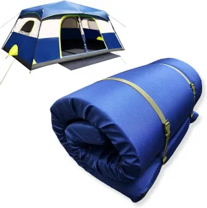 Foamma 6" x 24" x 72" Memory Foam Roll-Up Camping Mattress with Water Resistant Zipper Cover, Foldable and Portable for Camping, RV Bunk, Tent, Guest Bed, Outdoor and Dorm, CertiPUR-US Certified Foam