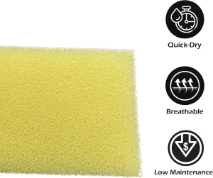 FoamRush 2" x 24" x 27" Dry Fast Water-Resistant Outdoor Upholstery Foam Sheet for Outdoor & Marine Furniture (Chair Cushion Foam for Patio Furniture, Boat Seat Cushion Replacement)